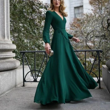 Autumn Women Bandage Bodycon Deep V-neck Ladies Fashion Long Sleeve Evening Party Long Dress
Autumn Women Bandage Bodycon Deep V-neck Ladies Fashion Long Sleeve Evening Party Long Dress