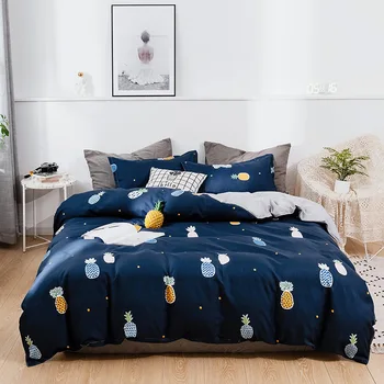 Denisroom blue bedding set pineapple bed linen cute duvet cover set comfortable bedroom EW65#
Denisroom blue bedding set pineapple bed linen cute duvet cover set comfortable bedroom EW65#