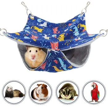Pet Hammock Pet Bed Double-layer Plush Soft Winter Warm Hanging Nest Sleeping Bed Small Pets Hamster Squirrel Chinchilla House
Pet Hammock Pet Bed Double-layer Plush Soft Winter Warm Hanging Nest Sleeping Bed Small Pets Hamster Squirrel Chinchilla House