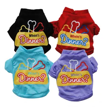 Dog Shirt Spring Summer Colorful Short Sleeves Small Medium Pet Cotton T-shirt Bone Pattern Clothes For Dogs
Dog Shirt Spring Summer Colorful Short Sleeves Small Medium Pet Cotton T-shirt Bone Pattern Clothes For Dogs