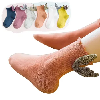 HOT Baby Socks Cute Wings Soft Cotton Socks for Newborn Infant Girls Boys Toddlers Socks Baby Clothing Accessories
HOT Baby Socks Cute Wings Soft Cotton Socks for Newborn Infant Girls Boys Toddlers Socks Baby Clothing Accessories