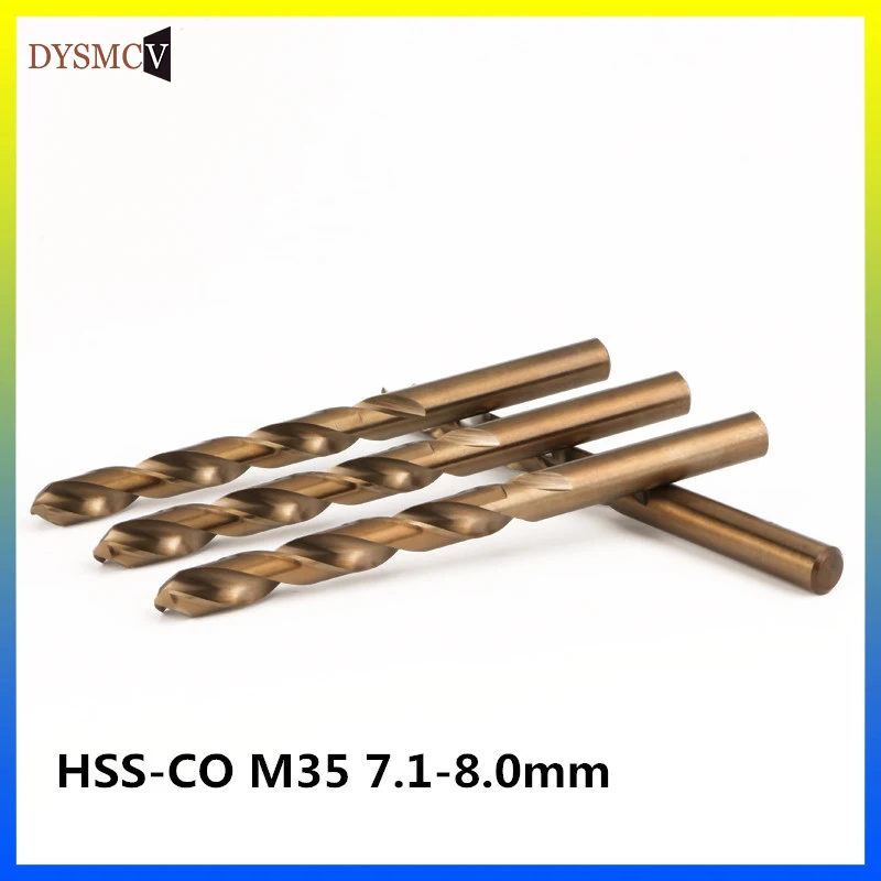 1PCS 7.1, 7.2, 7.3, 7.4, 7.5, 7.6, 7.7, 7.8, 7.9, 8.0mm HSS-CO M35 high-speed turning Drill CNC lathe tool
1PCS 7.1, 7.2, 7.3, 7.4, 7.5, 7.6, 7.7, 7.8, 7.9, 8.0mm HSS-CO M35 high-speed turning Drill CNC lathe tool