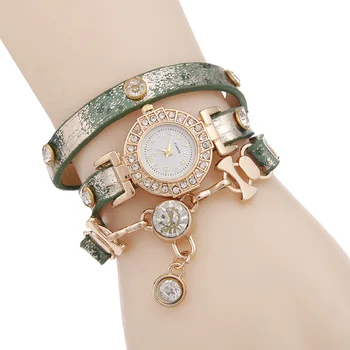 Boximiyafenglaiyinshi pendant, ladies belt, watch, three loops, rivet, diamond watch. 
Boximiyafenglaiyinshi pendant, ladies belt, watch, three loops, rivet, diamond watch.