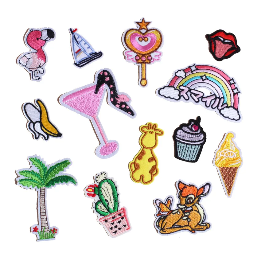 Mouth,Rainbow Banana Cactus Boat Embroidery Patches for Kids Clothing Iron on Diy Patch Cute Decorations Sewing Accessories
Mouth,Rainbow Banana Cactus Boat Embroidery Patches for Kids Clothing Iron on Diy Patch Cute Decorations Sewing Accessories