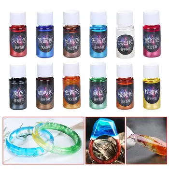 10ml Pearlescent Pigment Powder Rainbow UV Resin Epoxy Material For DIY Jewelry Pendant Making Crafts Accessories 12 Colors Q6PA
10ml Pearlescent Pigment Powder Rainbow UV Resin Epoxy Material For DIY Jewelry Pendant Making Crafts Accessories 12 Colors Q6PA