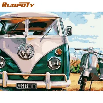 RUOPOTY Green Bus Landscape Painting By Numbers Kits For Adults HandPainted Acrylic Paint Coloring On Canvas Living Room Decor
RUOPOTY Green Bus Landscape Painting By Numbers Kits For Adults HandPainted Acrylic Paint Coloring On Canvas Living Room Decor