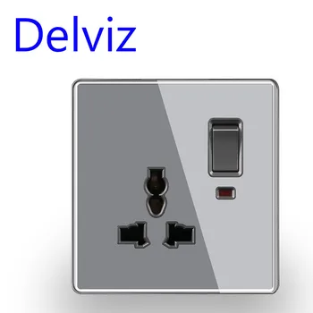 Delviz EU/UK Standard universal power socket, crystal glass panel, switch control socket, 13A Multifunctional 3-hole wall outlet
Delviz EU/UK Standard universal power socket, crystal glass panel, switch control socket, 13A Multifunctional 3-hole wall outlet