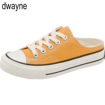 New Spring Woman Half slipper Canvas Shoes flat sneakers women casual Comfortable loafer Driving low lace up shoes 2019
New Spring Woman Half slipper Canvas Shoes flat sneakers women casual Comfortable loafer Driving low lace up shoes 2019