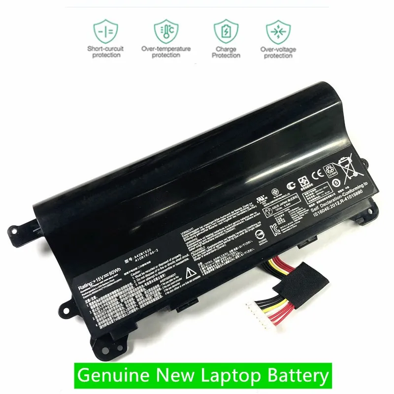 ONEVAN Original Laptop Battery A42N1520 For ASUS ROG G752VY GFX72 GFX72V G752VS GFX72VY6700 GFX72VT6700 15V 90WH
ONEVAN Original Laptop Battery A42N1520 For ASUS ROG G752VY GFX72 GFX72V G752VS GFX72VY6700 GFX72VT6700 15V 90WH