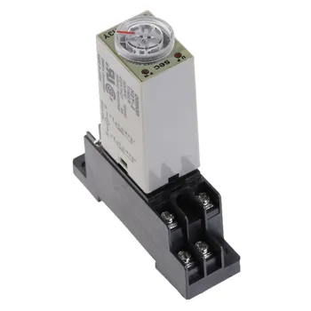 Delay Timer 0-5 SEC H3Y-2 DC12V DC24V AC110V AC220V Time Relay with PYF08A 8pin Base Mini Time Relay
Delay Timer 0-5 SEC H3Y-2 DC12V DC24V AC110V AC220V Time Relay with PYF08A 8pin Base Mini Time Relay