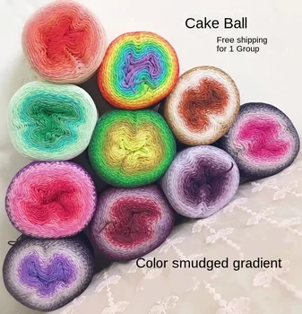1 PC Cake line / gradient long dyed wool line / scarf shawl rainbow skirt medium fine cotton thread magic ball
1 PC Cake line / gradient long dyed wool line / scarf shawl rainbow skirt medium fine cotton thread magic ball