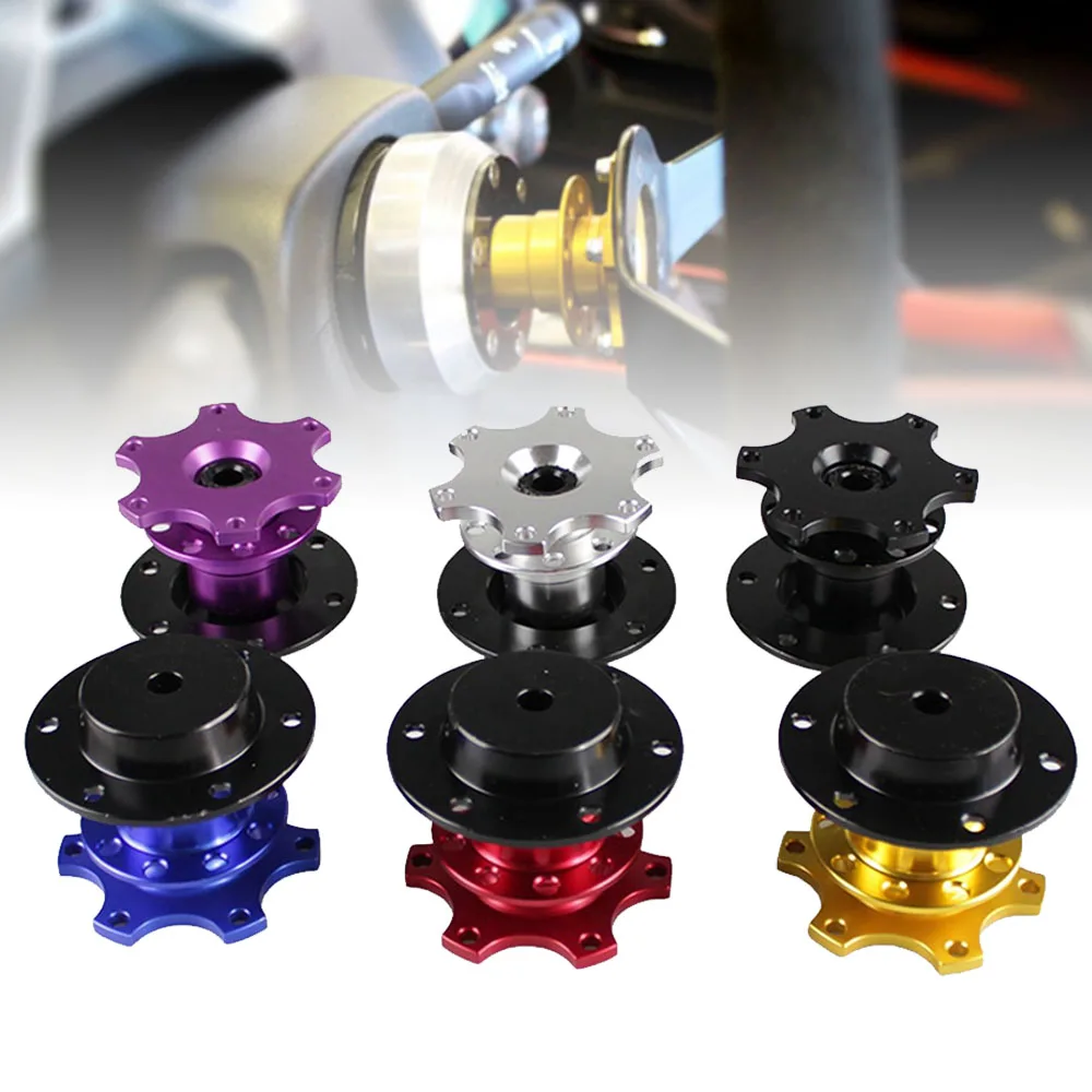 High Quality Universal Aluminum 6 Hole Car Auto Quick Release Steering Wheel Snap Off Hub Adapter Boss Kit
High Quality Universal Aluminum 6 Hole Car Auto Quick Release Steering Wheel Snap Off Hub Adapter Boss Kit