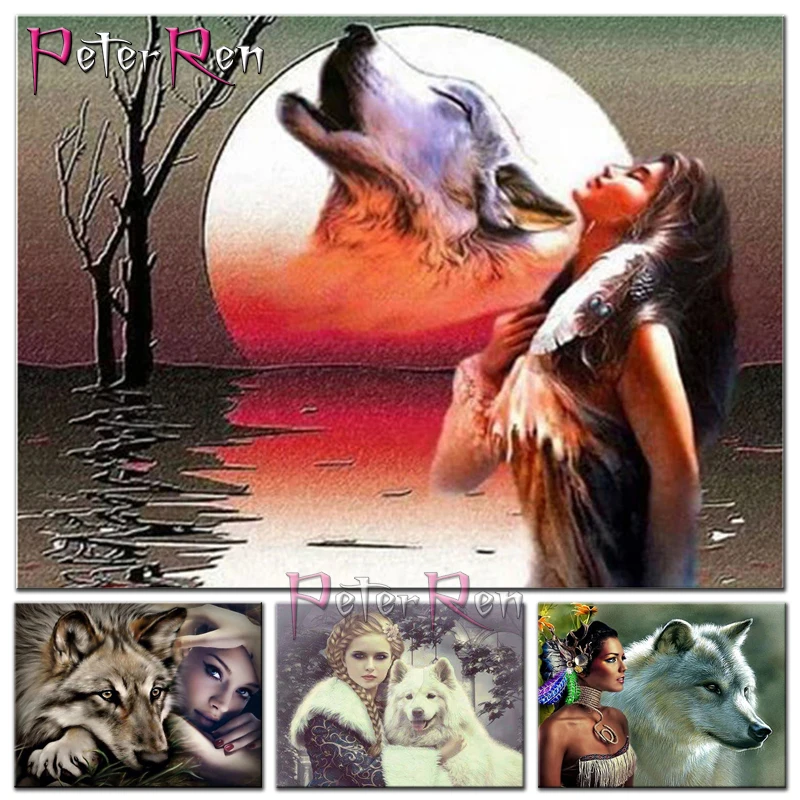 Beauty and wolf DIY diamond painting full whole resin drill mosaic fantasy art woman wolves Girl pattern 5D embroidery diamonds
Beauty and wolf DIY diamond painting full whole resin drill mosaic fantasy art woman wolves Girl pattern 5D embroidery diamonds