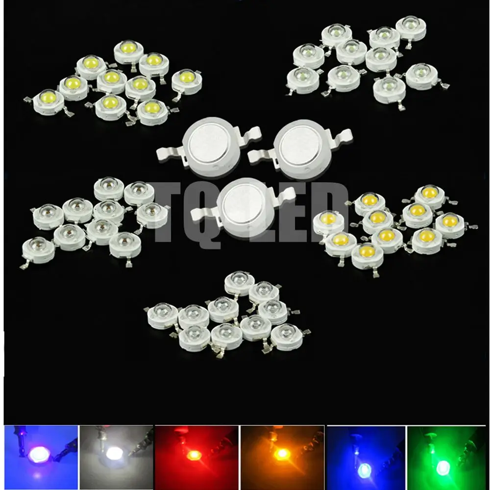 10pcs 1W 3W High Power LED Light-Emitting Diode LEDs Chip SMD Warm White Red Green Blue Yellow For SpotLight Downlight Lamp Bulb
10pcs 1W 3W High Power LED Light-Emitting Diode LEDs Chip SMD Warm White Red Green Blue Yellow For SpotLight Downlight Lamp Bulb