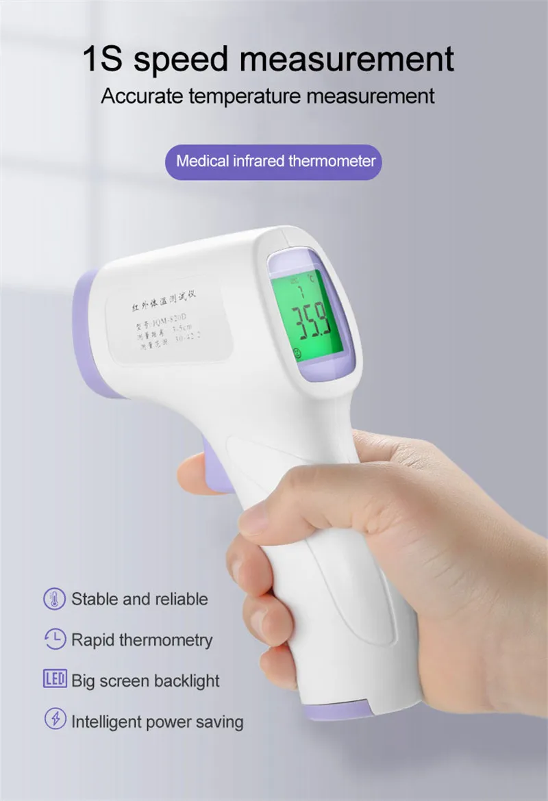 Muti-fuction Baby/Adult Digital Termomete Infrared Forehead Body Thermometer Gun Non-contact Temperature Measurement Device
Muti-fuction Baby/Adult Digital Termomete Infrared Forehead Body Thermometer Gun Non-contact Temperature Measurement Device