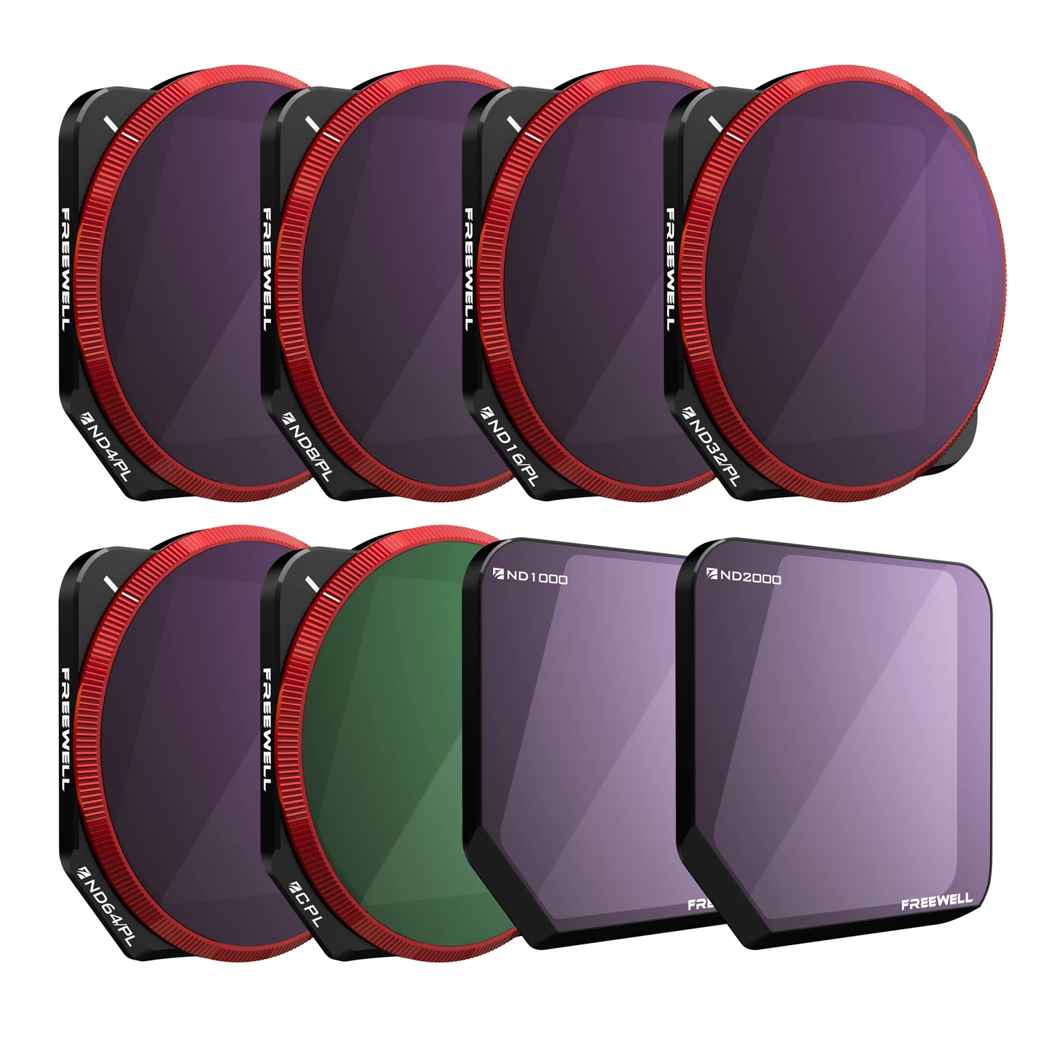 Freewell All Day - 4K Series –8Pack ND, ND/PL, CPL Filters Compatible with Mavic 3/Mavic 3 Cine/ Mavic 3E (NOT Mavic 3 Classic)
Freewell All Day - 4K Series –8Pack ND, ND/PL, CPL Filters Compatible with Mavic 3/Mavic 3 Cine/ Mavic 3E (NOT Mavic 3 Classic)