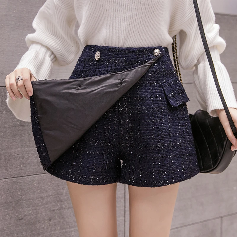 High Waist Elegant White Short Skirts Metal Button Fancy Woollens Women Black Short Skirts Winter Autumn Basic Women Clothes
High Waist Elegant White Short Skirts Metal Button Fancy Woollens Women Black Short Skirts Winter Autumn Basic Women Clothes