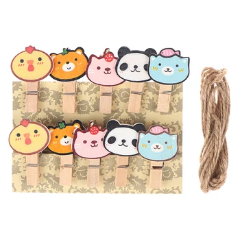 10 pcs/lot Cute Mini Cartoon Animal Wood Clip Set / Small Craft Photo Pegs Kawaii Stationery
10 pcs/lot Cute Mini Cartoon Animal Wood Clip Set / Small Craft Photo Pegs Kawaii Stationery