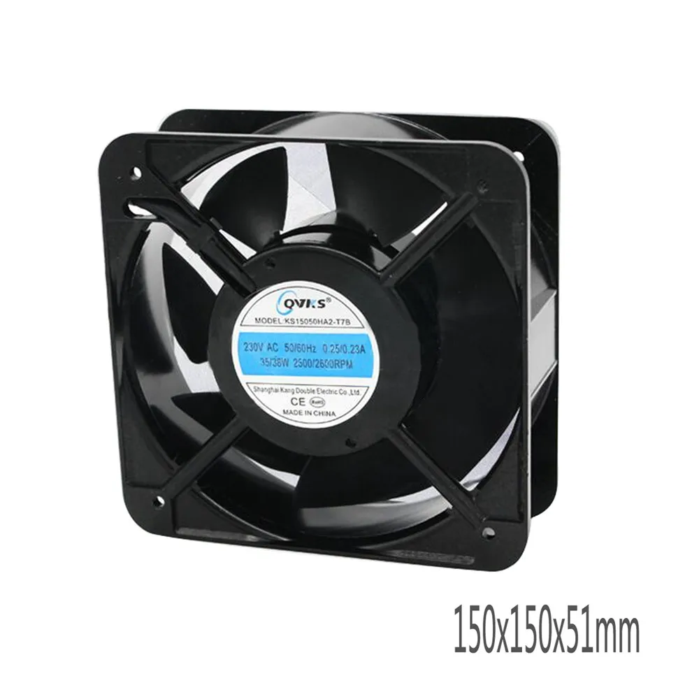 For QVKS 15050 AC 220v KS15050HA2 Distribution Box Cooling Fan Axial Flow Fan 150*150*51mm Cooler
For QVKS 15050 AC 220v KS15050HA2 Distribution Box Cooling Fan Axial Flow Fan 150*150*51mm Cooler