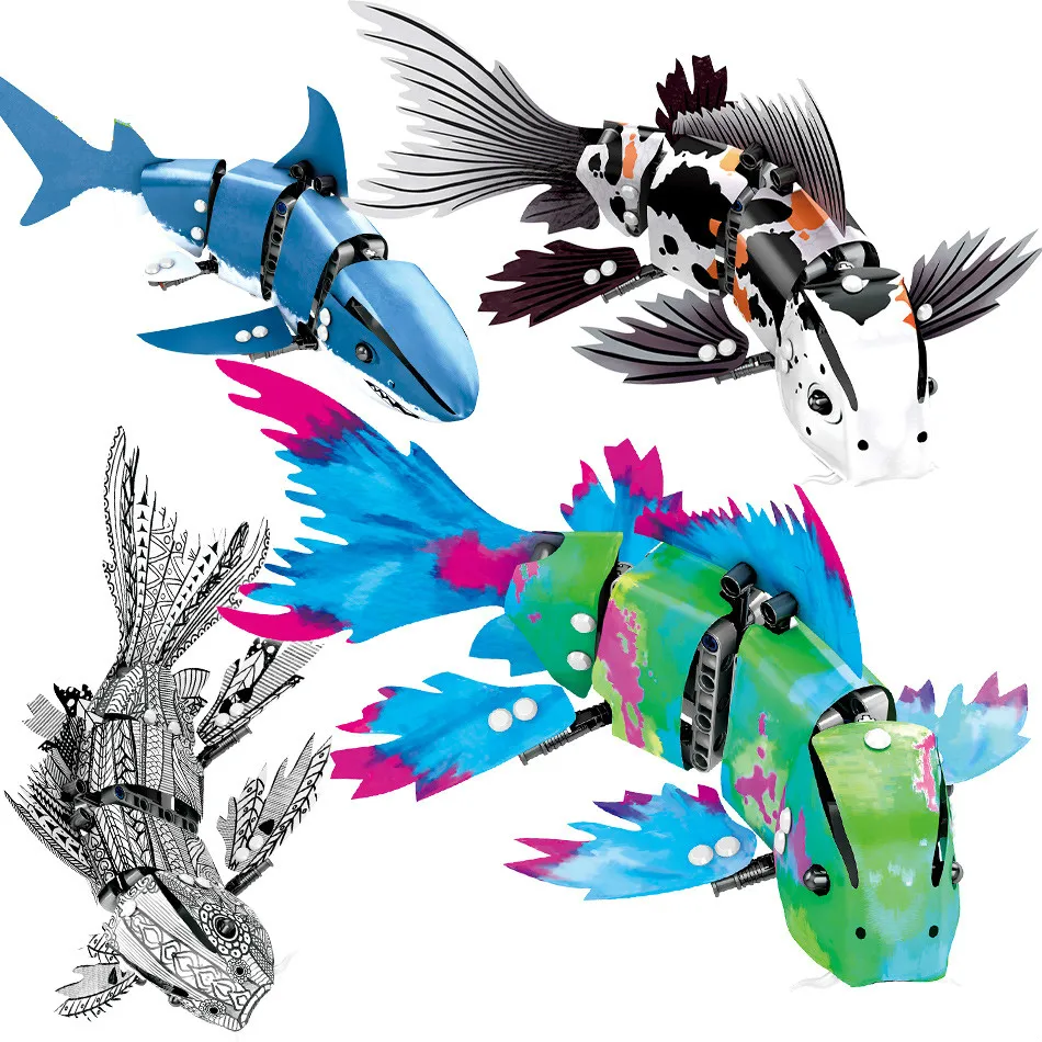 NEW 4 Pcs DIY Technic Marine Animal Koi Fish Model Building Blocks Garage Children Educational Bricks Toys Gift
NEW 4 Pcs DIY Technic Marine Animal Koi Fish Model Building Blocks Garage Children Educational Bricks Toys Gift