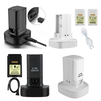 Dual Charger Charging Dock Station with Rechargeable Battery US/EU Plug Power Cord for X-box 360 Game Controller Accessories
Dual Charger Charging Dock Station with Rechargeable Battery US/EU Plug Power Cord for X-box 360 Game Controller Accessories