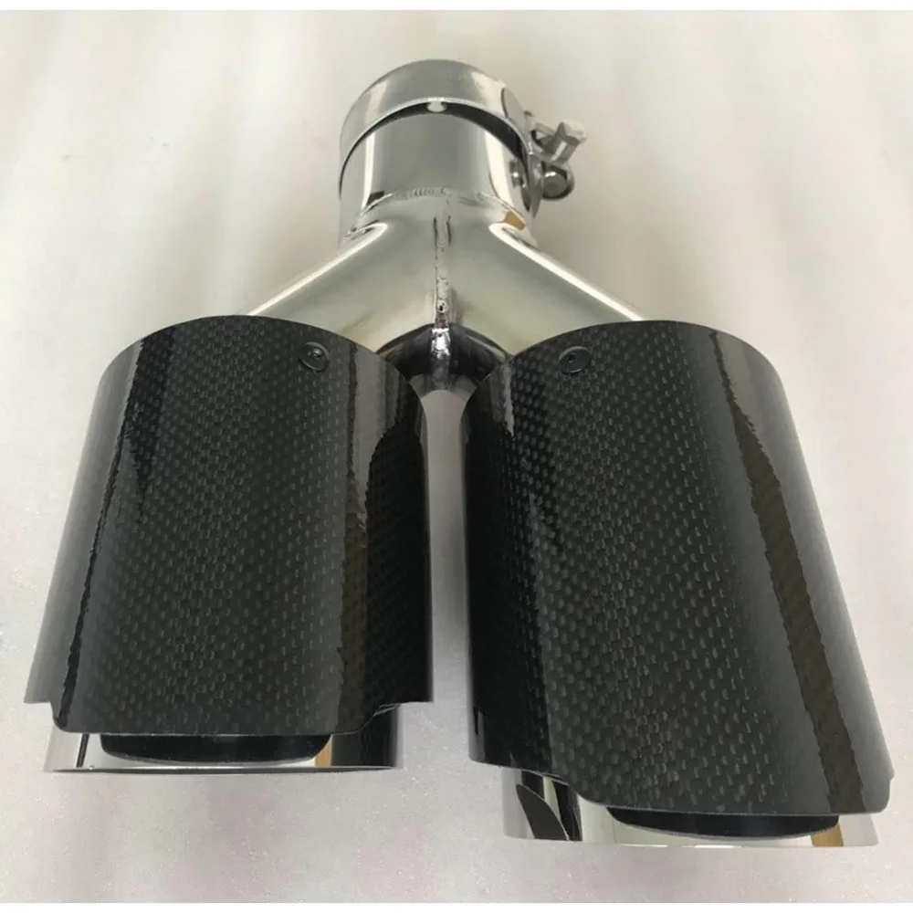 1PC Left Side car Model Dual Carbon fiber stainless steel universal Auto exhaust tip end muffler pipe For E93
1PC Left Side car Model Dual Carbon fiber stainless steel universal Auto exhaust tip end muffler pipe For E93
