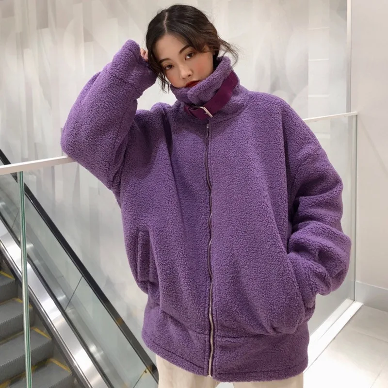 Loose-Fit plus Velvet Lambs Wool Cotton-padded Jacket 2019 Winter WOMEN'S Dress New Style Warm Coat Students Casual Solid Color
Loose-Fit plus Velvet Lambs Wool Cotton-padded Jacket 2019 Winter WOMEN'S Dress New Style Warm Coat Students Casual Solid Color