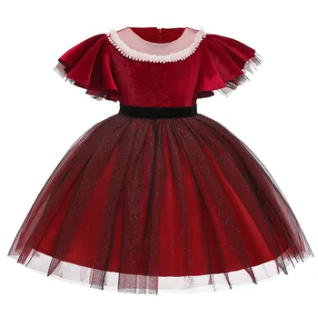 4-10Y Children Girls Red Dress Christmas Ruffles Lace Pearls Tutu Party Wedding Birthday Dresses For Girls
4-10Y Children Girls Red Dress Christmas Ruffles Lace Pearls Tutu Party Wedding Birthday Dresses For Girls