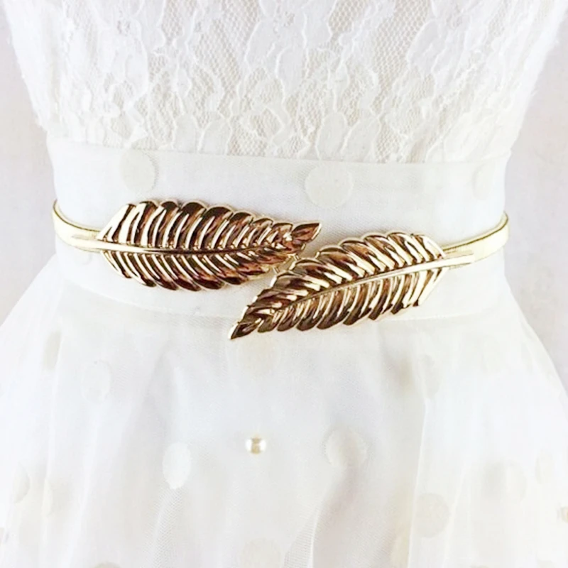 Women's Fashion Metal Golden Silver Leaves Chain Belt Waist Band Elasticity Waist Belt For Dress Skirt Bands Female
Women's Fashion Metal Golden Silver Leaves Chain Belt Waist Band Elasticity Waist Belt For Dress Skirt Bands Female