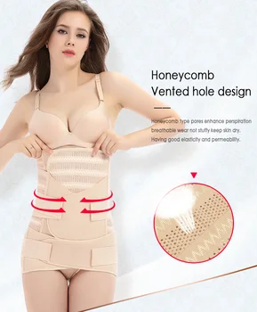 Postpartum Corset Three-piece Abdomen Beltwaist Corset Three-in-one Women High Elastic Magic Tape Body Shaping Belly Band
Postpartum Corset Three-piece Abdomen Beltwaist Corset Three-in-one Women High Elastic Magic Tape Body Shaping Belly Band