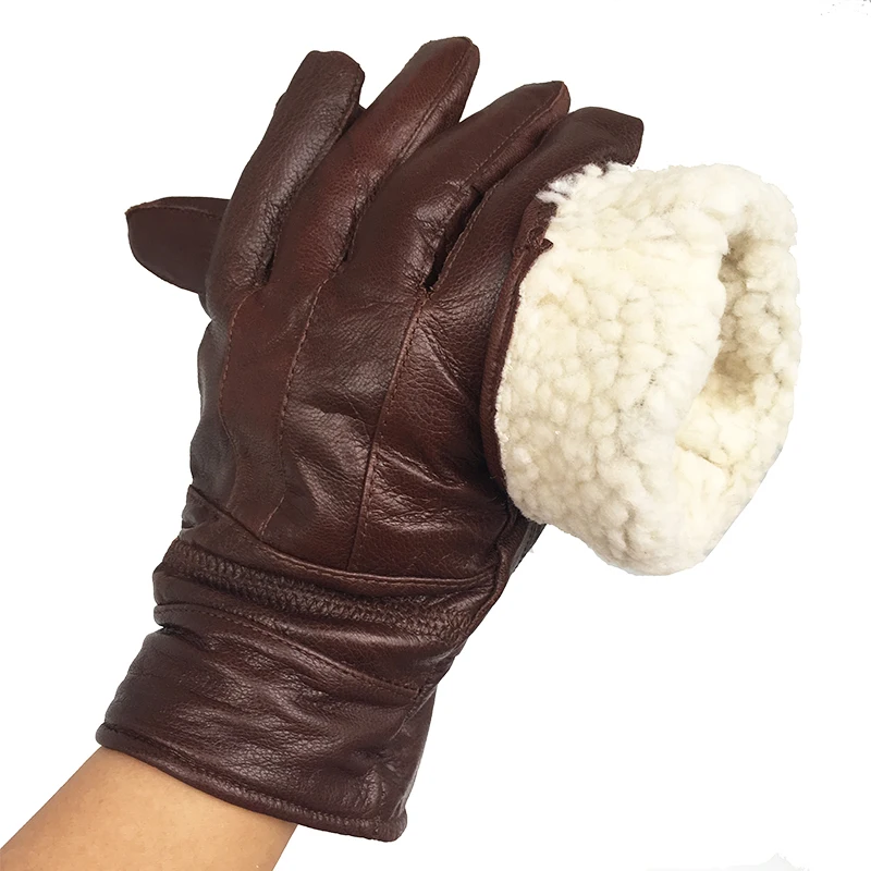 Mens Gloves Winter Autumn 2024 Male Moto Black Genuine Leather New Fashion Warm Lined Wool Thicken/Thin Brown Snow Gloves
Mens Gloves Winter Autumn 2024 Male Moto Black Genuine Leather New Fashion Warm Lined Wool Thicken/Thin Brown Snow Gloves