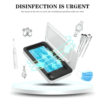 Portable UV Smartphone Sterilizer Multifunctional Masks UV Light Disinfector Cleaner Disinfection Machine For Phones
Portable UV Smartphone Sterilizer Multifunctional Masks UV Light Disinfector Cleaner Disinfection Machine For Phones