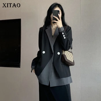 XITAO Striped Patchwork Blazer Women Double Breasted Loose Fashion Elegant 2020 New Autumn Korean Style Women Clothes ZP1841
XITAO Striped Patchwork Blazer Women Double Breasted Loose Fashion Elegant 2020 New Autumn Korean Style Women Clothes ZP1841