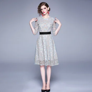 New Fashion Women Long dress Lace Slim Pocket Dresses Blue Yellow 8911 
New Fashion Women Long dress Lace Slim Pocket Dresses Blue Yellow 8911