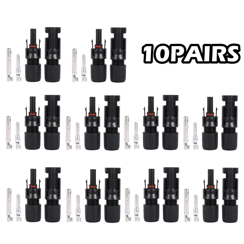 10pcs MC4 Terminales Electricos Para Cable Solar Photovoltaic Connectors Waterproof Insulated Tinned Copper Wire Cable Terminals
10pcs MC4 Terminales Electricos Para Cable Solar Photovoltaic Connectors Waterproof Insulated Tinned Copper Wire Cable Terminals