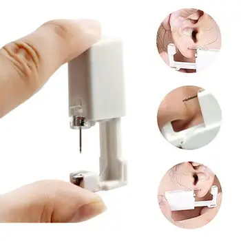 Disposable body ear, nose and lip piercing tool kit, adult ear studs, piercing nose ear machine device, gun, safety piercin Y6L4 
Disposable body ear, nose and lip piercing tool kit, adult ear studs, piercing nose ear machine device, gun, safety piercin Y6L4