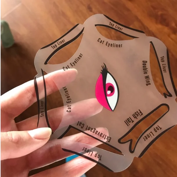 1pcs 6 In 1 Makeup Eyeliner Model Stencil Kit Cat Fish Tail Double Wing Stencils Template Makeup Card Professional Eye Cosmetics
1pcs 6 In 1 Makeup Eyeliner Model Stencil Kit Cat Fish Tail Double Wing Stencils Template Makeup Card Professional Eye Cosmetics