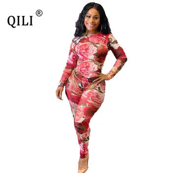 QILI Women Floral Print Jumpsuits Autumn Long Leeve Skinny Long Pants Jumpsuit Womens Rompers Bodycon Jumpsuits
QILI Women Floral Print Jumpsuits Autumn Long Leeve Skinny Long Pants Jumpsuit Womens Rompers Bodycon Jumpsuits