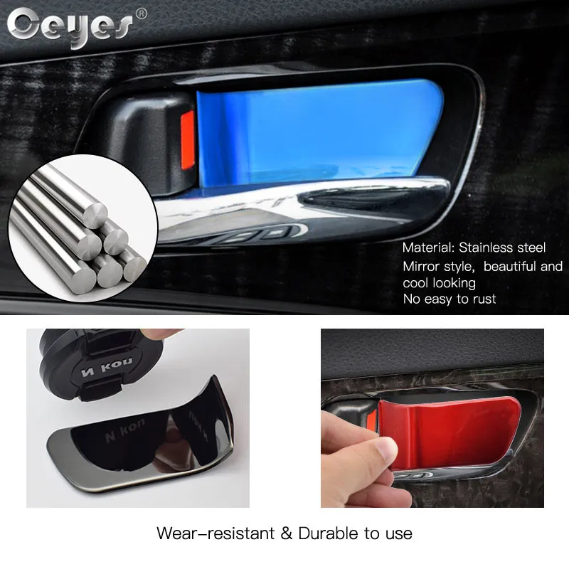 Stainless Steel Auto Inner Door Bowl Car Sticker For Toyota (3)