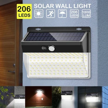 Sensor Light Outdoor Solar Light Eco-Friendly Durable 206 LED IP65 270° Wide Angle Waterproof Street Lamp Wall Light
Sensor Light Outdoor Solar Light Eco-Friendly Durable 206 LED IP65 270° Wide Angle Waterproof Street Lamp Wall Light