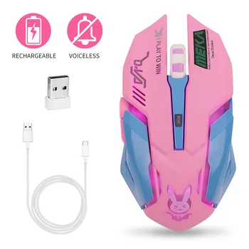 Pink Wireless Computer Gaming Mouse Rechargeable Optical Mice 2400 DPI Ergonomic USB Cute PC Gamer Office Mouse For Girls Purple
Pink Wireless Computer Gaming Mouse Rechargeable Optical Mice 2400 DPI Ergonomic USB Cute PC Gamer Office Mouse For Girls Purple