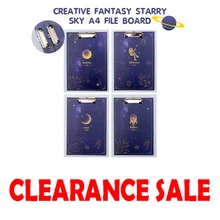 Creative Fantasy Starry Sky A4 File Board Folder Test Paper Folder Student Pad Board Writing Board Folder Clip File A1670 155g
Creative Fantasy Starry Sky A4 File Board Folder Test Paper Folder Student Pad Board Writing Board Folder Clip File A1670 155g