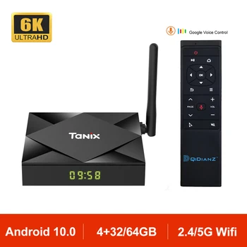 2020 TX6S Android 10 TV BOX Allwinner H616 2.4G/5G Wifi 6K H.265 Media Player TV Receiver Smart Set Top Box Google DDR3 4GB TX6
2020 TX6S Android 10 TV BOX Allwinner H616 2.4G/5G Wifi 6K H.265 Media Player TV Receiver Smart Set Top Box Google DDR3 4GB TX6