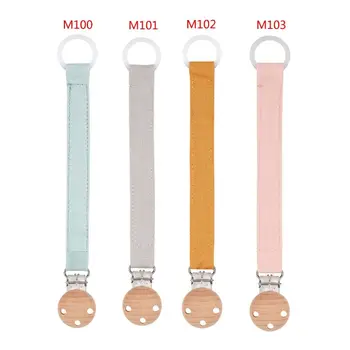Natural Wooden Pacifier Chain Baby Pacifier Clips Cotton Linen Soother Holder 23GD
Natural Wooden Pacifier Chain Baby Pacifier Clips Cotton Linen Soother Holder 23GD