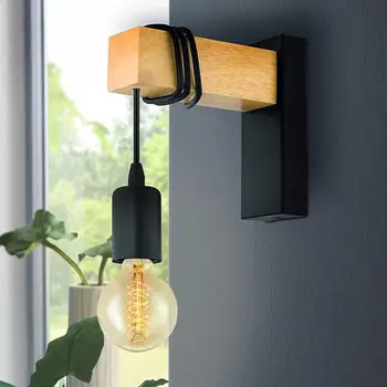 Modern Simple Wooden Wrought Iron Wall Lamp Balcony Indoor Bedroom Aisle Bar Hotel Decorative Lamp
Modern Simple Wooden Wrought Iron Wall Lamp Balcony Indoor Bedroom Aisle Bar Hotel Decorative Lamp