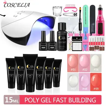 COSCELIA UV LED Acrylic Builder Gel Nail Lamp Crystal Jelly Manicure Set Extend Builder Poly Gel Kits Finger Nail Extension
COSCELIA UV LED Acrylic Builder Gel Nail Lamp Crystal Jelly Manicure Set Extend Builder Poly Gel Kits Finger Nail Extension