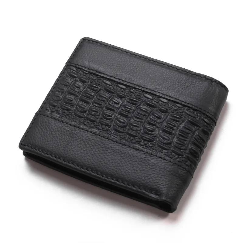 Europe And America Wallet Crocodile Pattern Joint Men Genuine Leather Short Wallet Wholesale
Europe And America Wallet Crocodile Pattern Joint Men Genuine Leather Short Wallet Wholesale