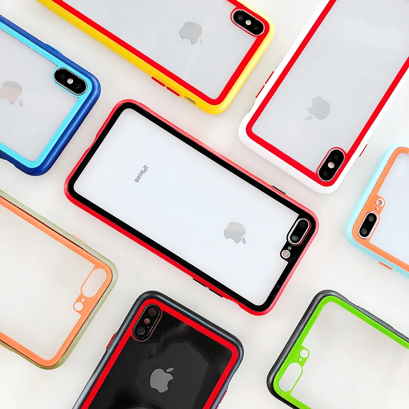 SUYACS Tempered Glass Transparent Phone Case For iPhone 7 8Plus X XR XS Max 6 6S Glossy Candy Color Couples Back Cover Bag Gift
SUYACS Tempered Glass Transparent Phone Case For iPhone 7 8Plus X XR XS Max 6 6S Glossy Candy Color Couples Back Cover Bag Gift
