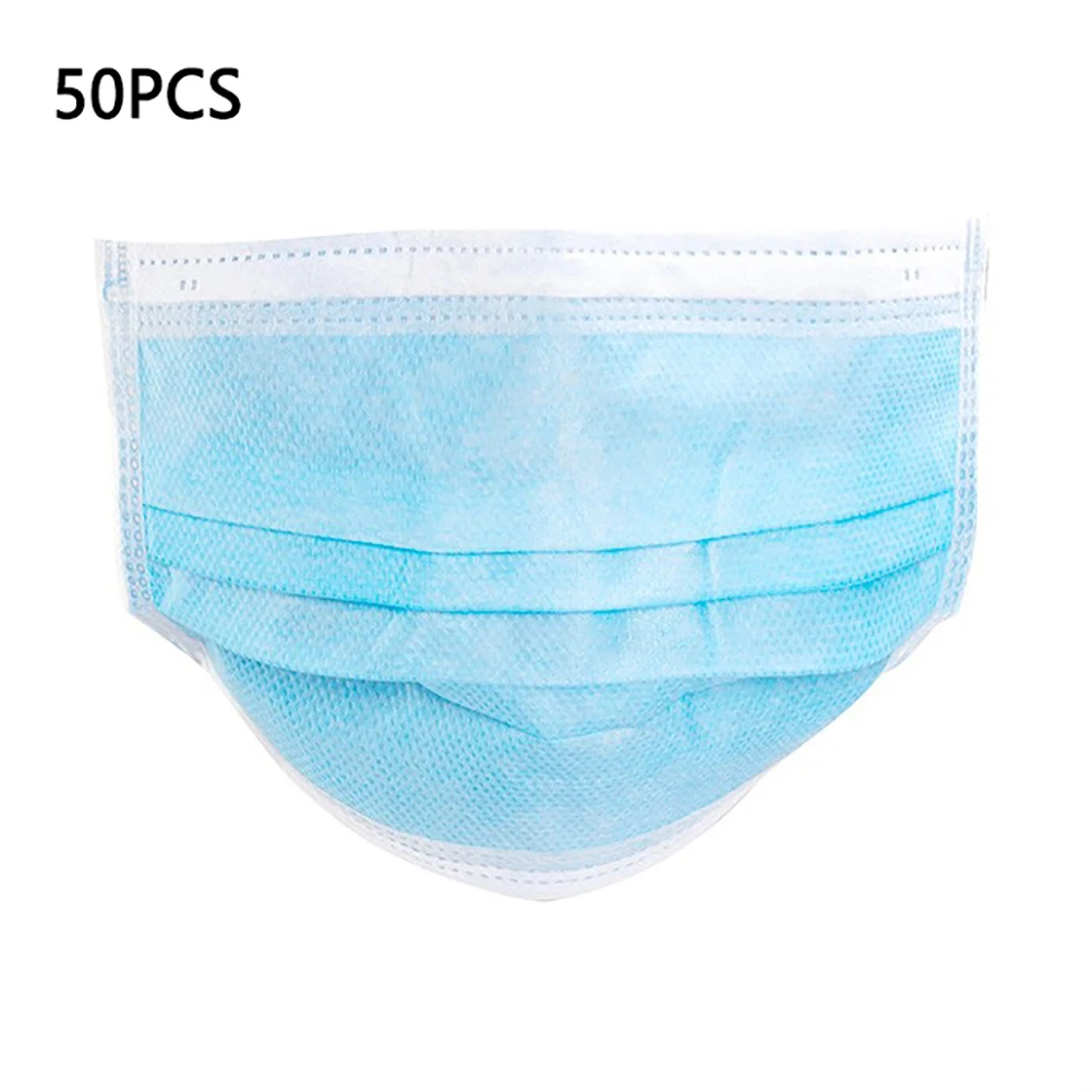 50 Pcs Disposable 3-Layer Masks Anti Dust Breathable Disposable Earloop Mouth Face Mask
50 Pcs Disposable 3-Layer Masks Anti Dust Breathable Disposable Earloop Mouth Face Mask