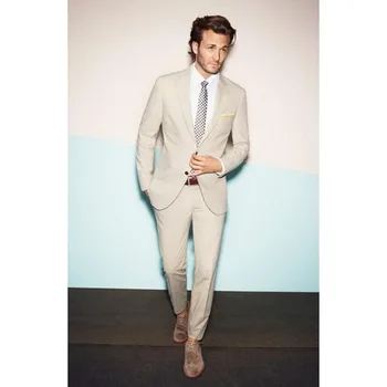 New Style Custom Made Beige Wedding Tuxedos Cheap Real Image Three Piece Formal Groom Men Suits ( Jacket+Pants)
New Style Custom Made Beige Wedding Tuxedos Cheap Real Image Three Piece Formal Groom Men Suits ( Jacket+Pants)